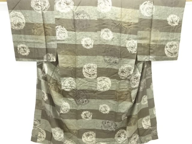 アンティーク　龍模様男物長襦袢